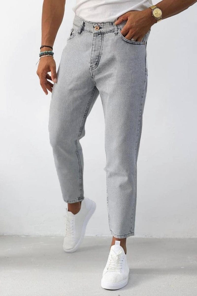 Γκρι ανδρικο loose fit τζιν / 1575G
