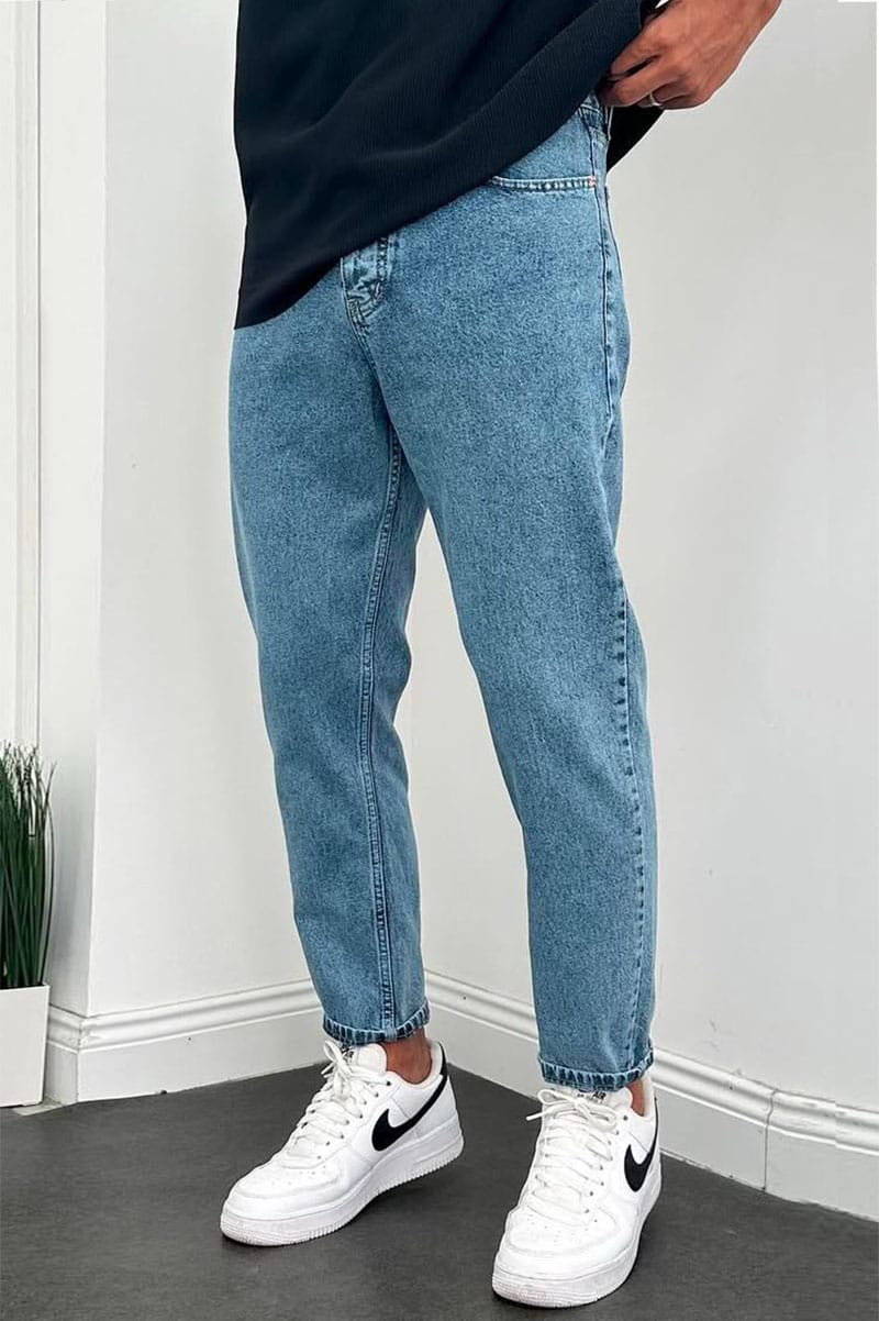 Μπλε ανδρικο loose fit τζιν / 1575BL